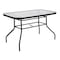 Flash Furniture Lila 5 Pc Patio Set w/47-in Tempered Glass Patio Table w/Umbrella Hole and 4 Blk Triple Slat Chairs FV-120B-017CBK-GG - alternate 5